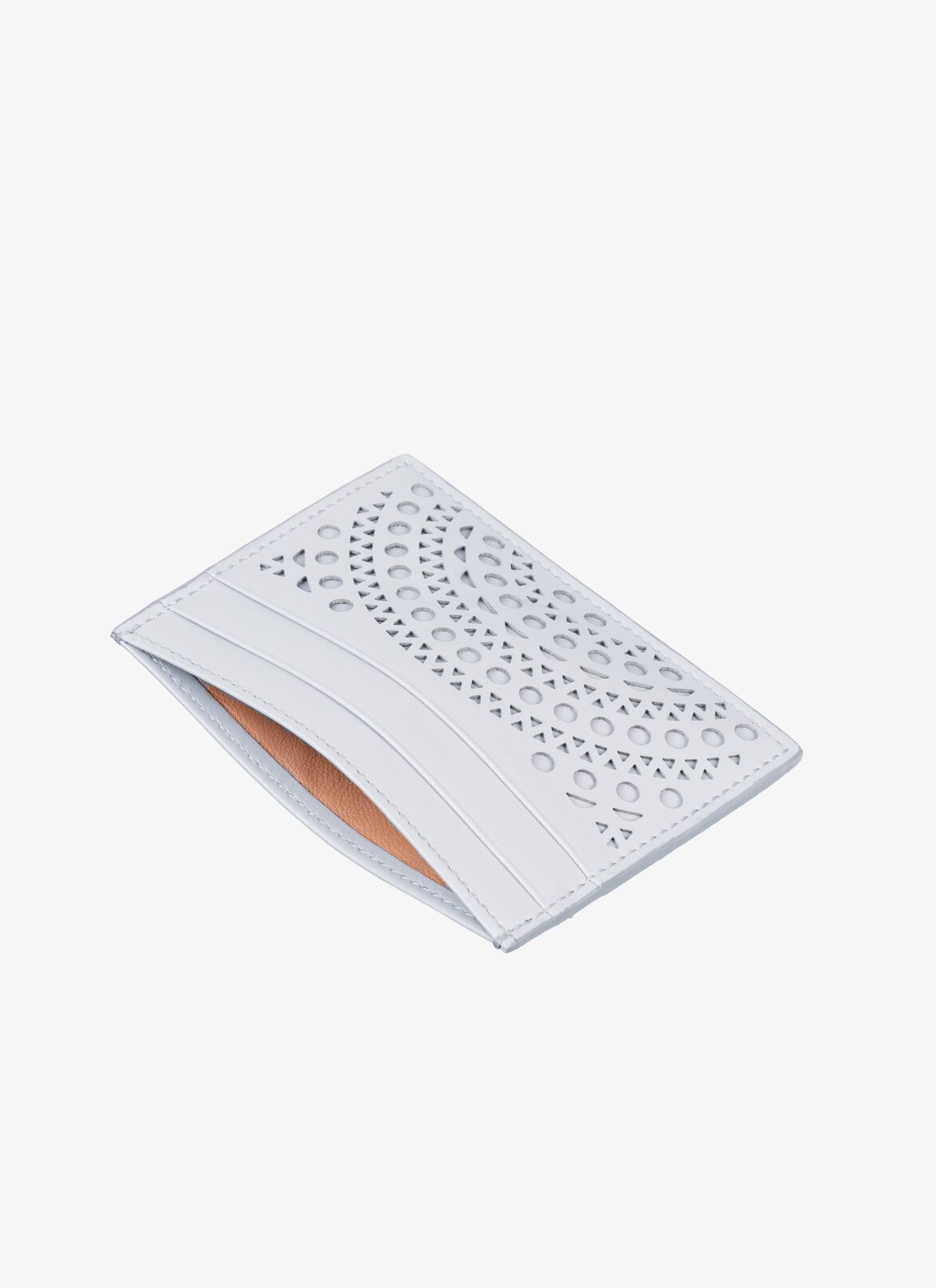 OPENWORK LEATHER CARDHOLDER ALAÏA CLOUD OPENWORK LEATHER CARDHOLDER